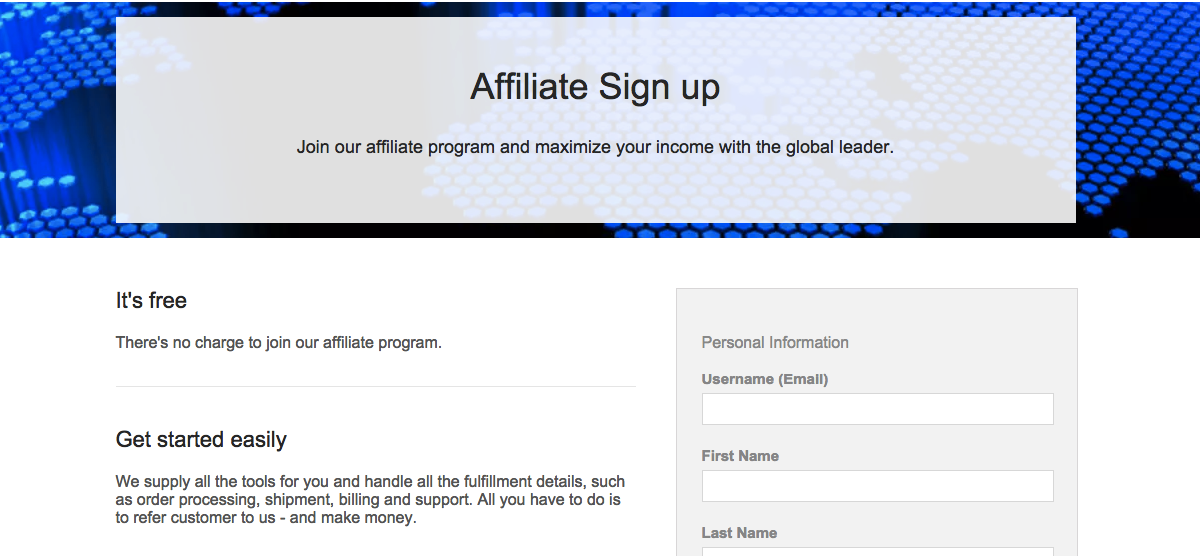 Affiliate Signup Getting Started Tutorial Fastcomet - affiliate signup