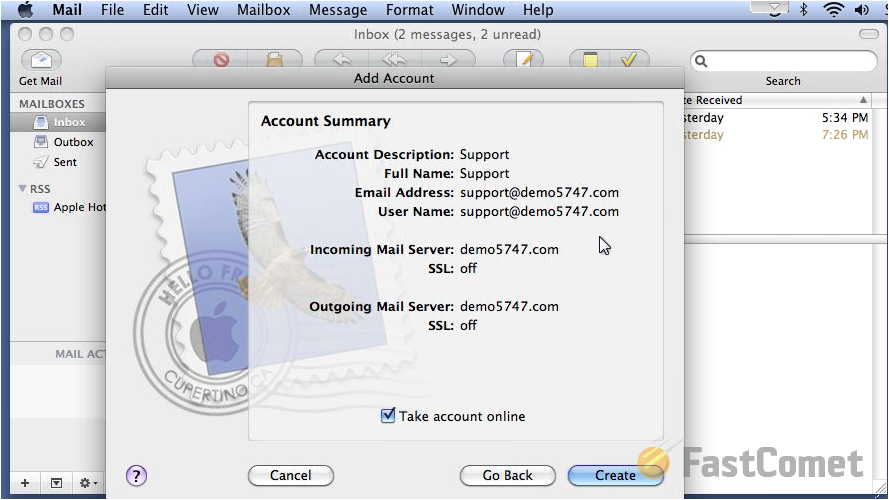 configure mac mail for gmail imap