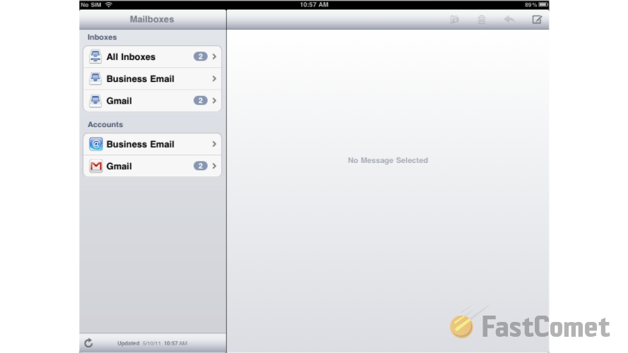 gmail incoming mail server ipad